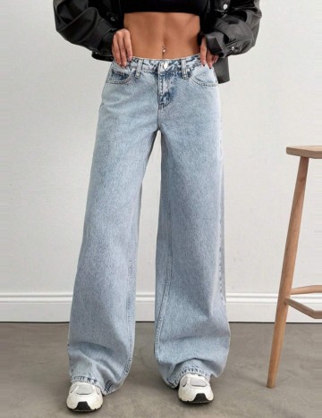 Jeans Shein, albastru
