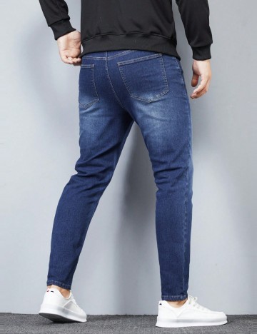 Jeans MANFINITY by Shein, albastru