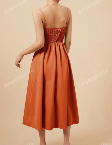 Rochie maxi Shein, portocaliu