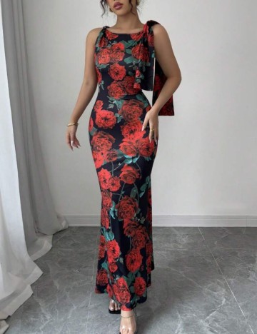 Rochie maxi Shein, mix culori