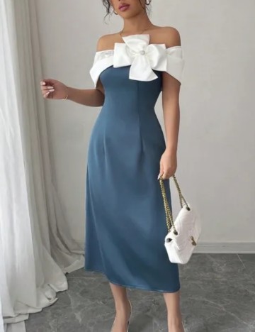 Rochie midi Shein, mix culori
