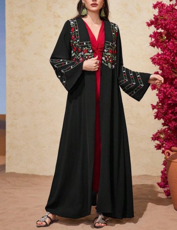 Cardigan lung Shein, negru