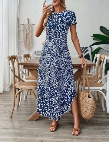 Rochie maxi Shein, mix culori