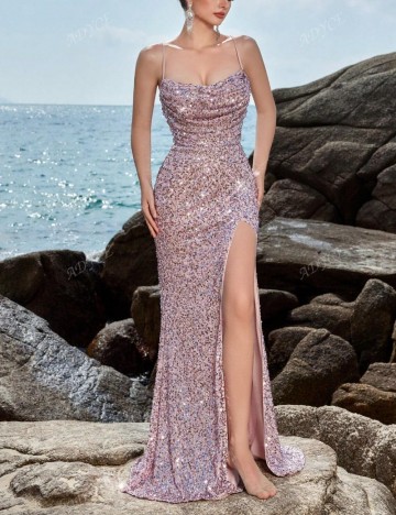 Rochie de ocazie Shein, roz
