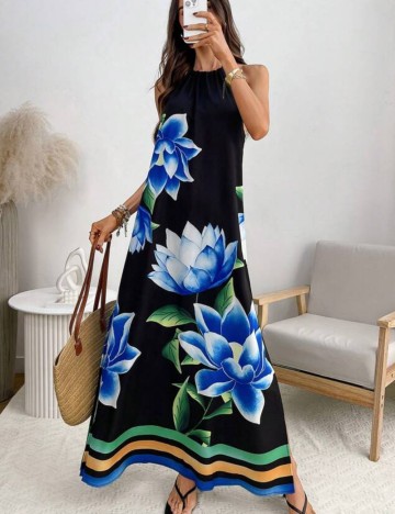 Rochie maxi Shein, mix culori