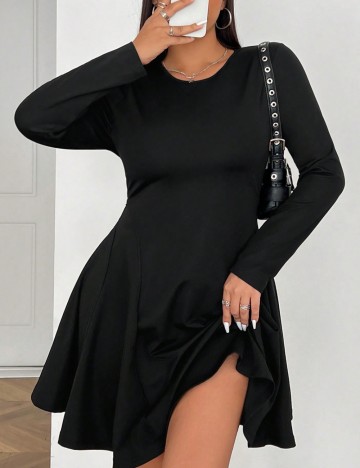 Rochie mini Shein Curve+, negru
