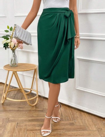 Fustă midi Shein, verde