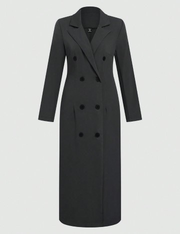 Trench Shein Curve+, gri