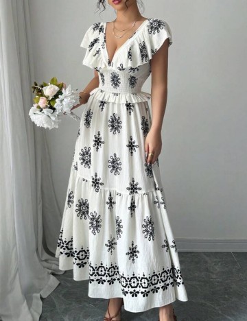 Rochie maxi Shein, mix culori