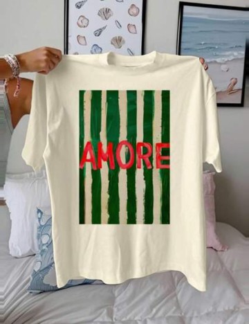 Tricou Shein, crem