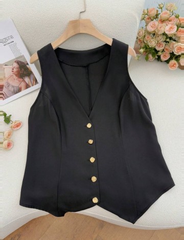Vestă Shein Curve+, negru