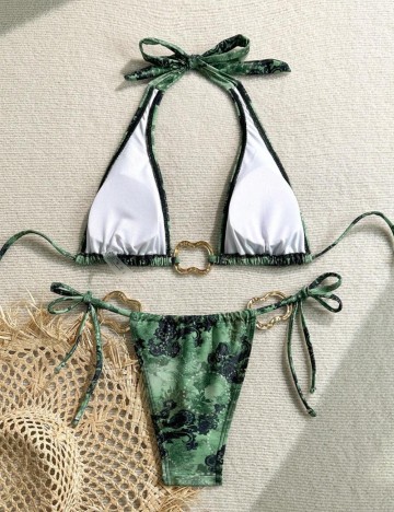 Costum de baie Shein, mix culori