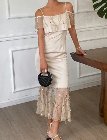 Rochie midi Shein, bej