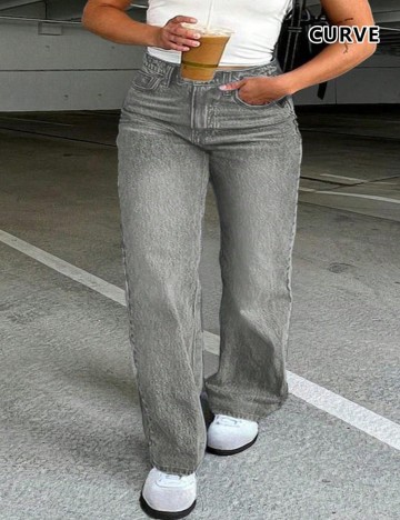 Jeans Shein Curve+, gri