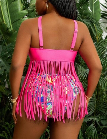 Costum de baie Shein Curve+, mix culori