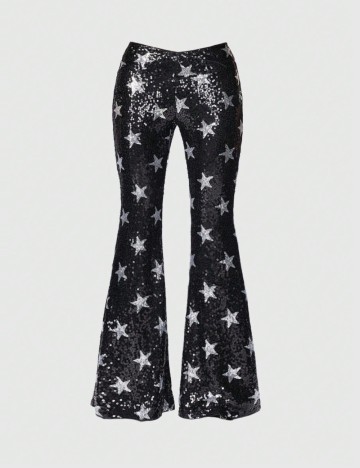 Pantaloni Romwe by Shein, negru