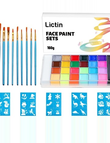 Kit de pictură corporală Lictin, mix culori