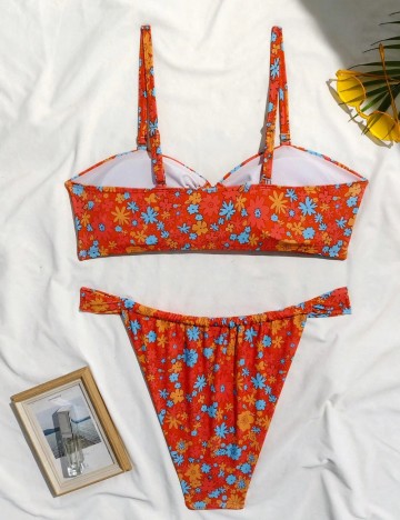 Costum de baie Shein Curve+, mix culori