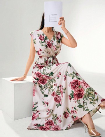 Rochie maxi Shein, mix culori