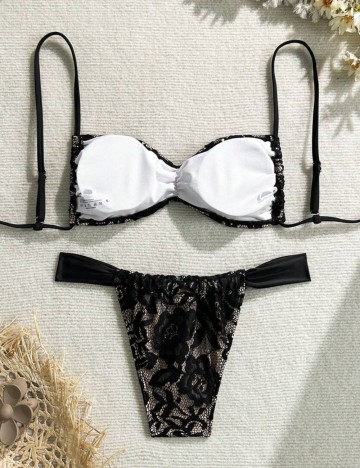Costum de baie Shein, mix culori