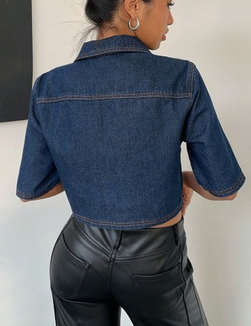 Top Shein, albastru