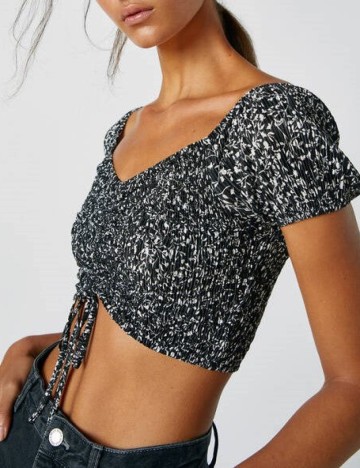 Top Pull&Bear, negru