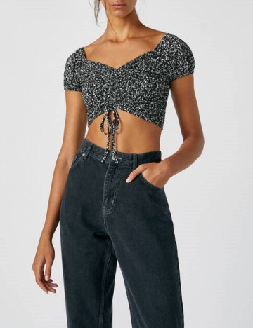 Top Pull&Bear, negru