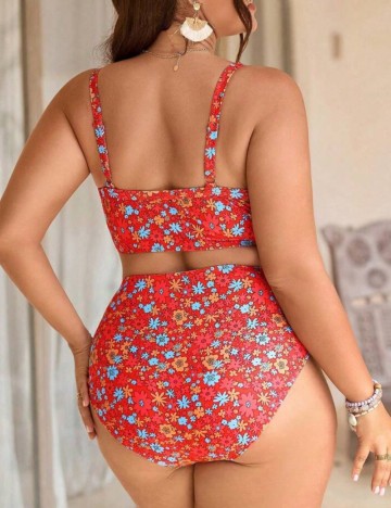 Costum de baie Shein Curve+, mix culori