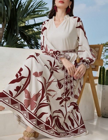 Rochie maxi Shein, mix culori
