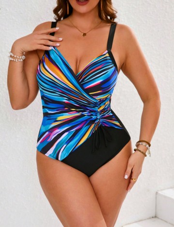 Costum de baie întreg Shein Curve+, mix culori