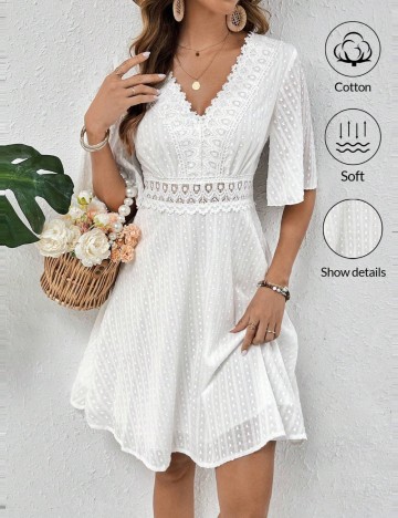 Rochie mini Shein, alb