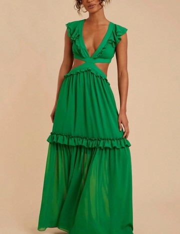 Rochie maxi Shein, verde