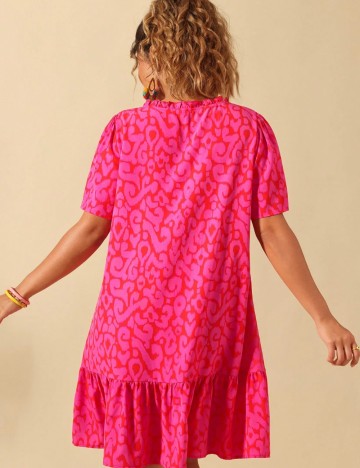 Rochie mini Shein Curve+, roz