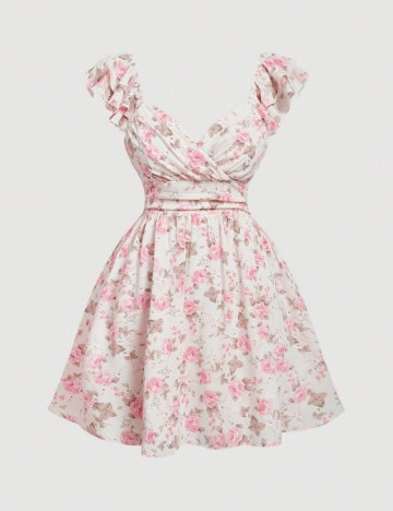 Rochie mini Shein Curve+, mix culori