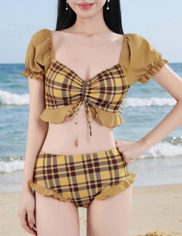 Costum de baie Shein, mix culori