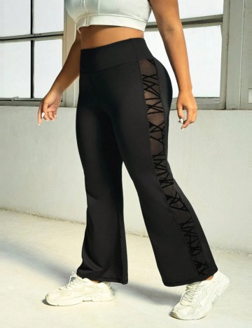 Pantaloni Shein Curve+, negru