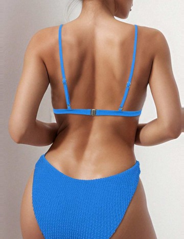 Costum de baie Shein, albastru