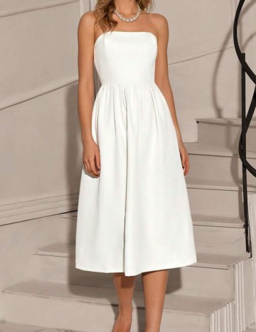 Rochie midi Shein, alb