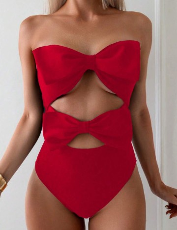 Costum de baie întreg Shein, roșu