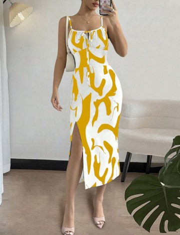 Rochie midi Shein, mix culori