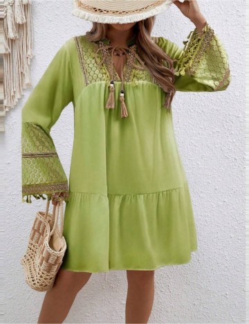 Rochie mini Shein Curve+, verde