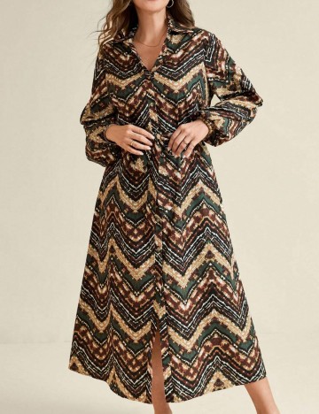 Rochie midi Shein Curve+, mix culori