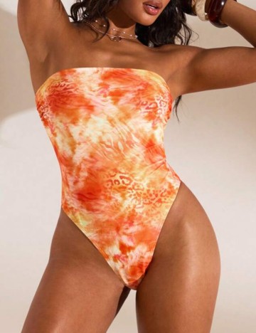 Costum de baie întreg Shein, mix culori