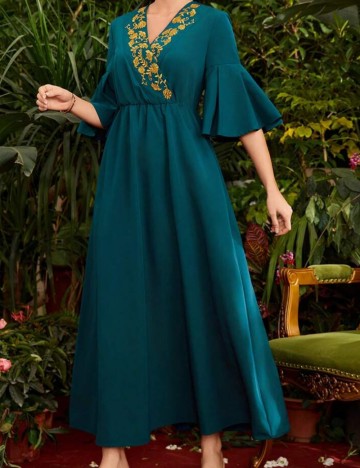 Rochie maxi Shein, verde