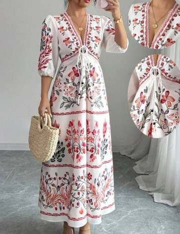 Rochie maxi Shein, mix culori