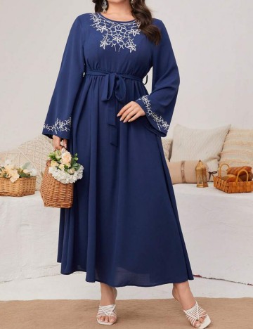 Rochie maxi Shein Curve+, albastru