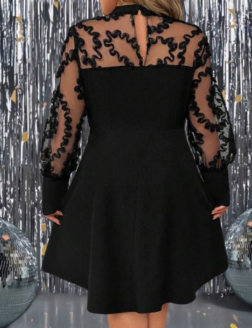 Rochie mini Shein Curve+, negru