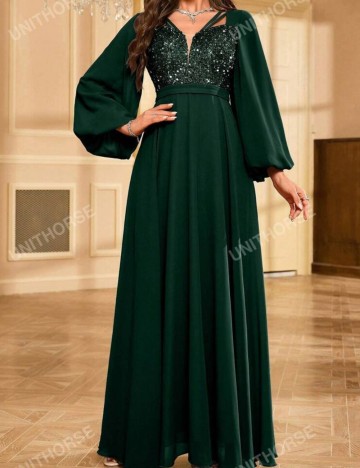 Rochie de ocazie Shein, verde