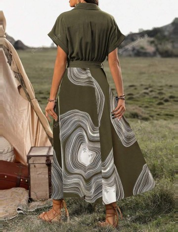 Rochie maxi Shein, verde