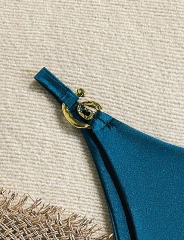 Slip Shein Curve+, albastru